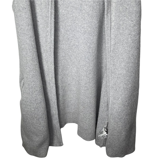 Anthropologie Moth Danna Duster Vest Light Cable Knit Gray Sweater Small - Picture 6 of 13
